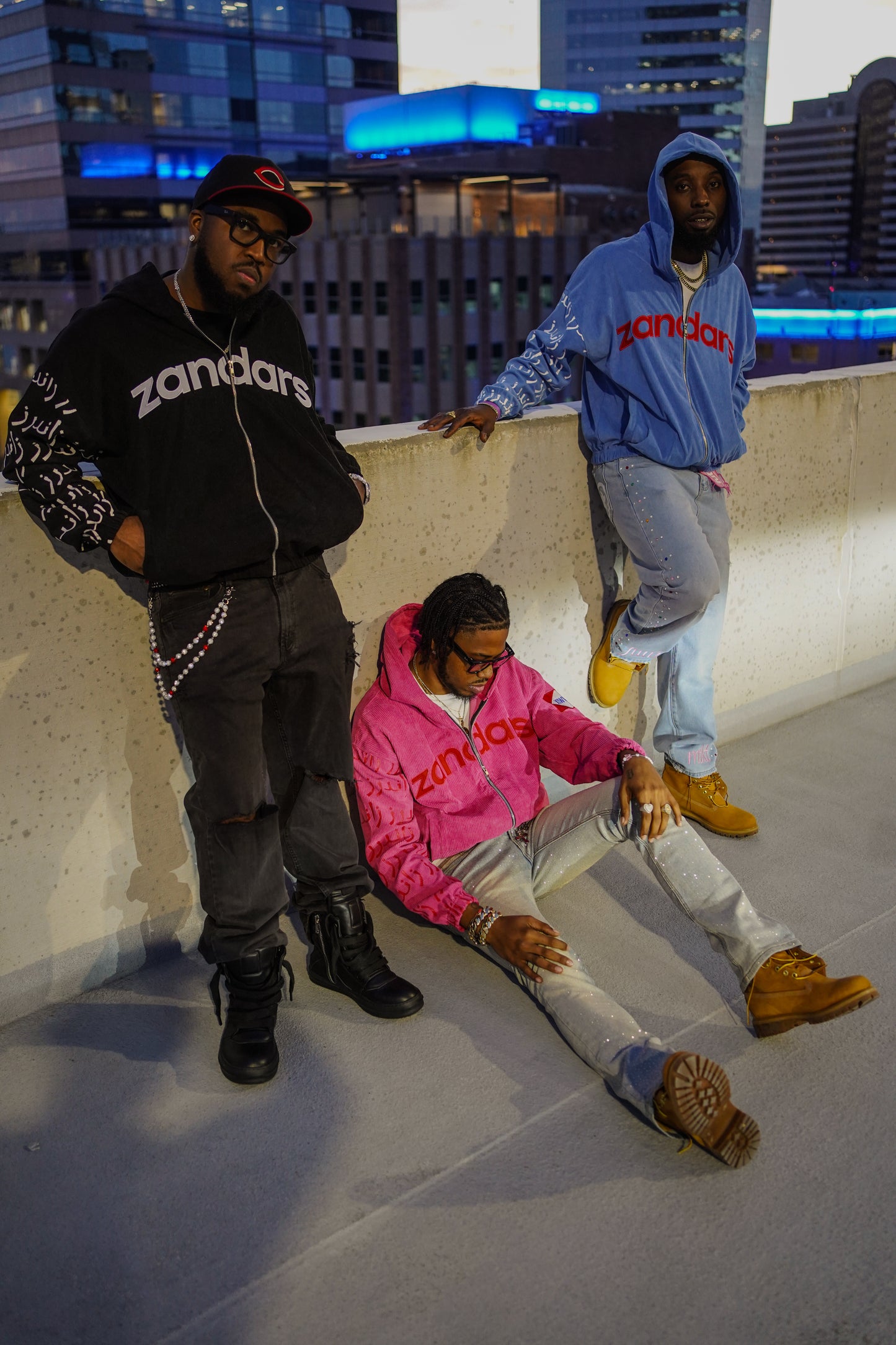 Blue Corduroy Zip Up