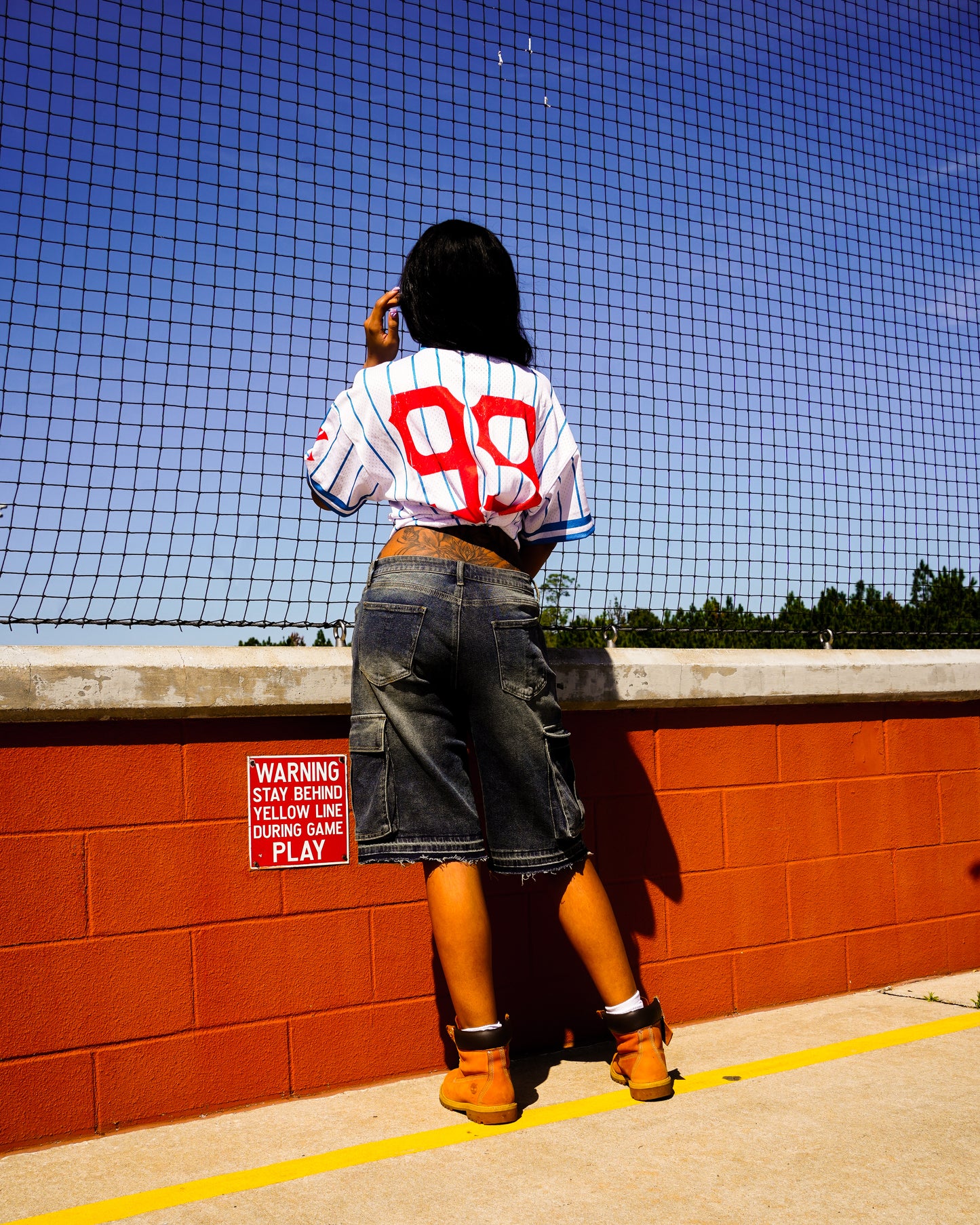 RED WHITE AND BLUE XANDERS SLUGGERS JERSEY