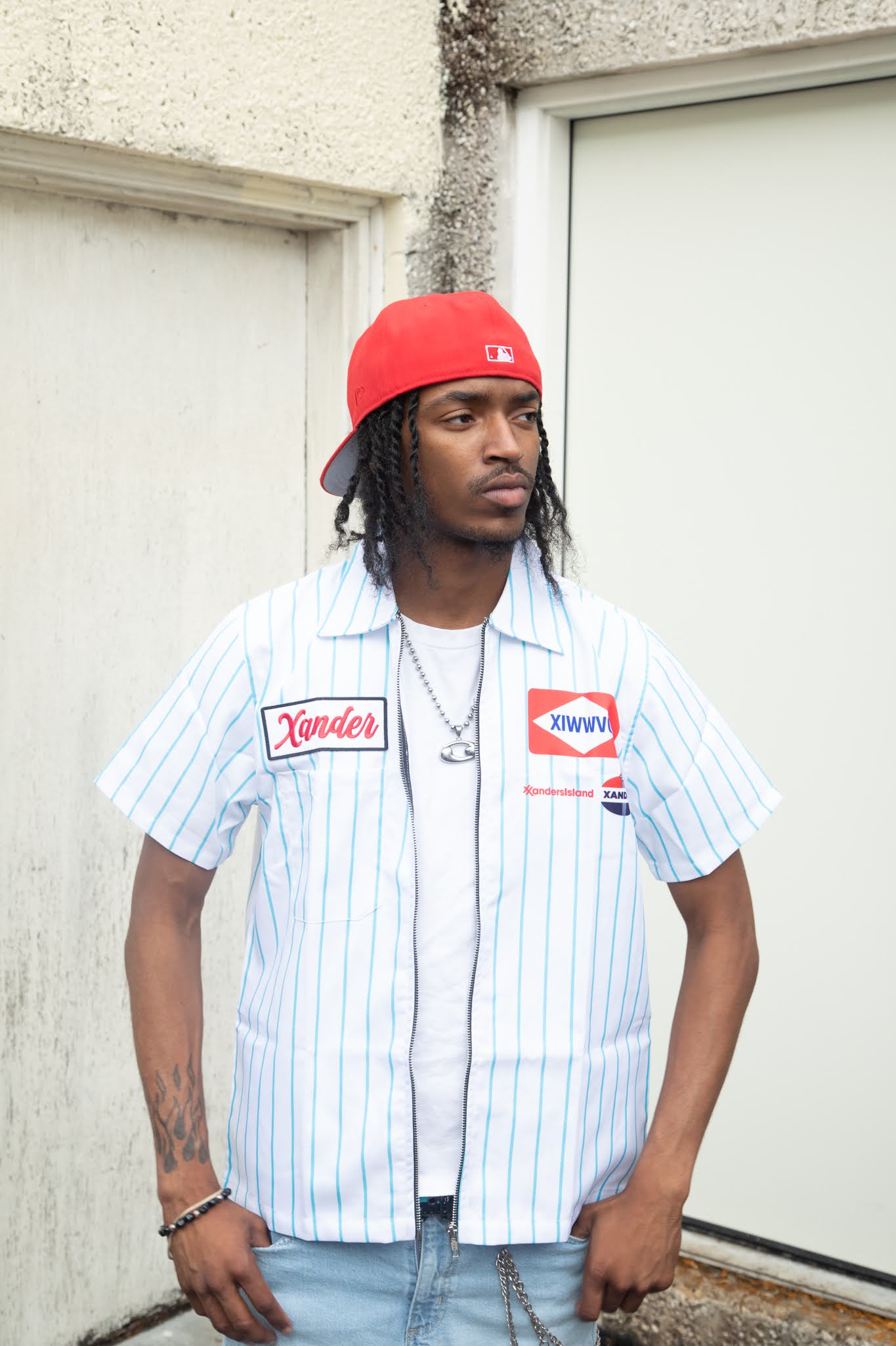 XANDERS BLUE COLLAR WHITE