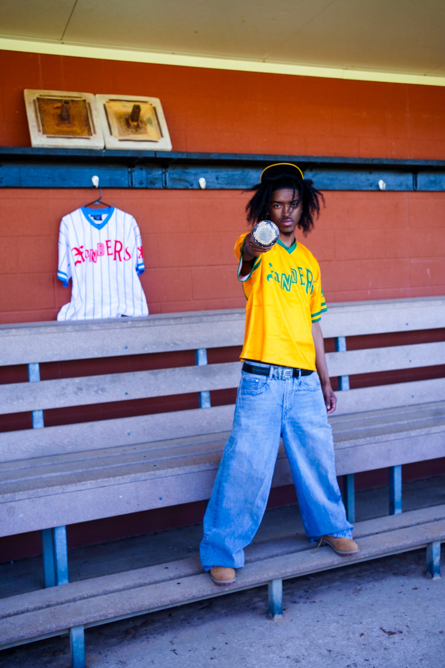 GREEN AND YELLOW XANDERS SLUGGER JERSEY