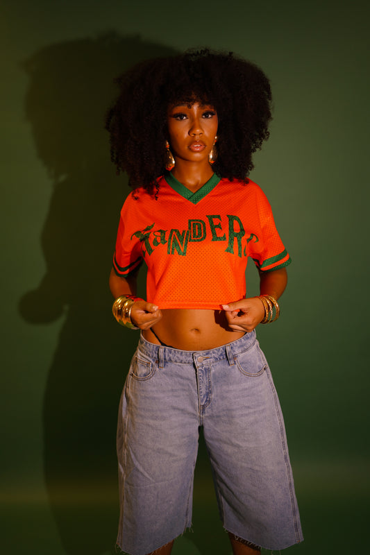 FAMU I LOVE THEE CROPPED BASEBALL JERSEY