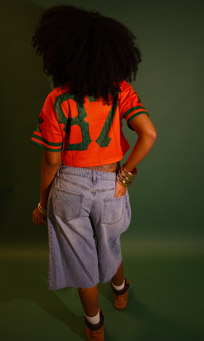FAMU I LOVE THEE CROPPED BASEBALL JERSEY